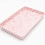 Textured Guest Towel Tray - Pink Home Decor 8 Oak Lane