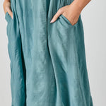 Garden Club Maxi Dress - Dusty Teal Long Dresses Polagram by Wellmade USA