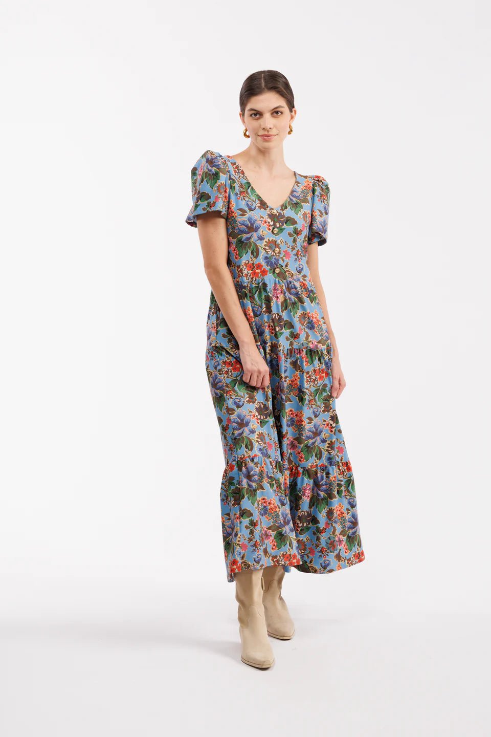 The Agatha Dress - Antique Petals Long Dresses Smith & Quinn