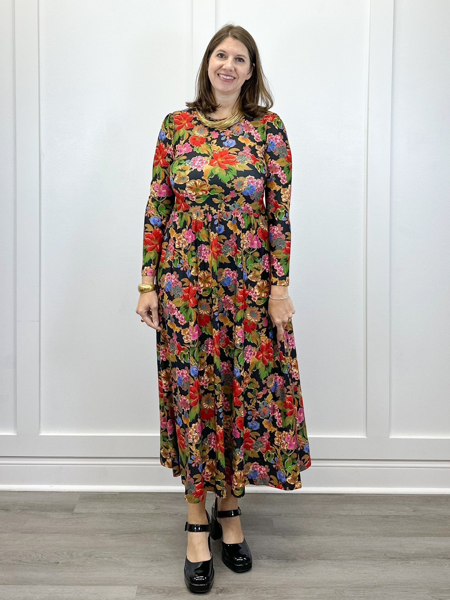 The Clover Dress - Midnight Petals