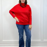 The Cozy Cranberry Mock Neck Sweater - Ruby Sweaters Zenana