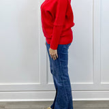 The Cozy Cranberry Mock Neck Sweater - Ruby Sweaters Zenana