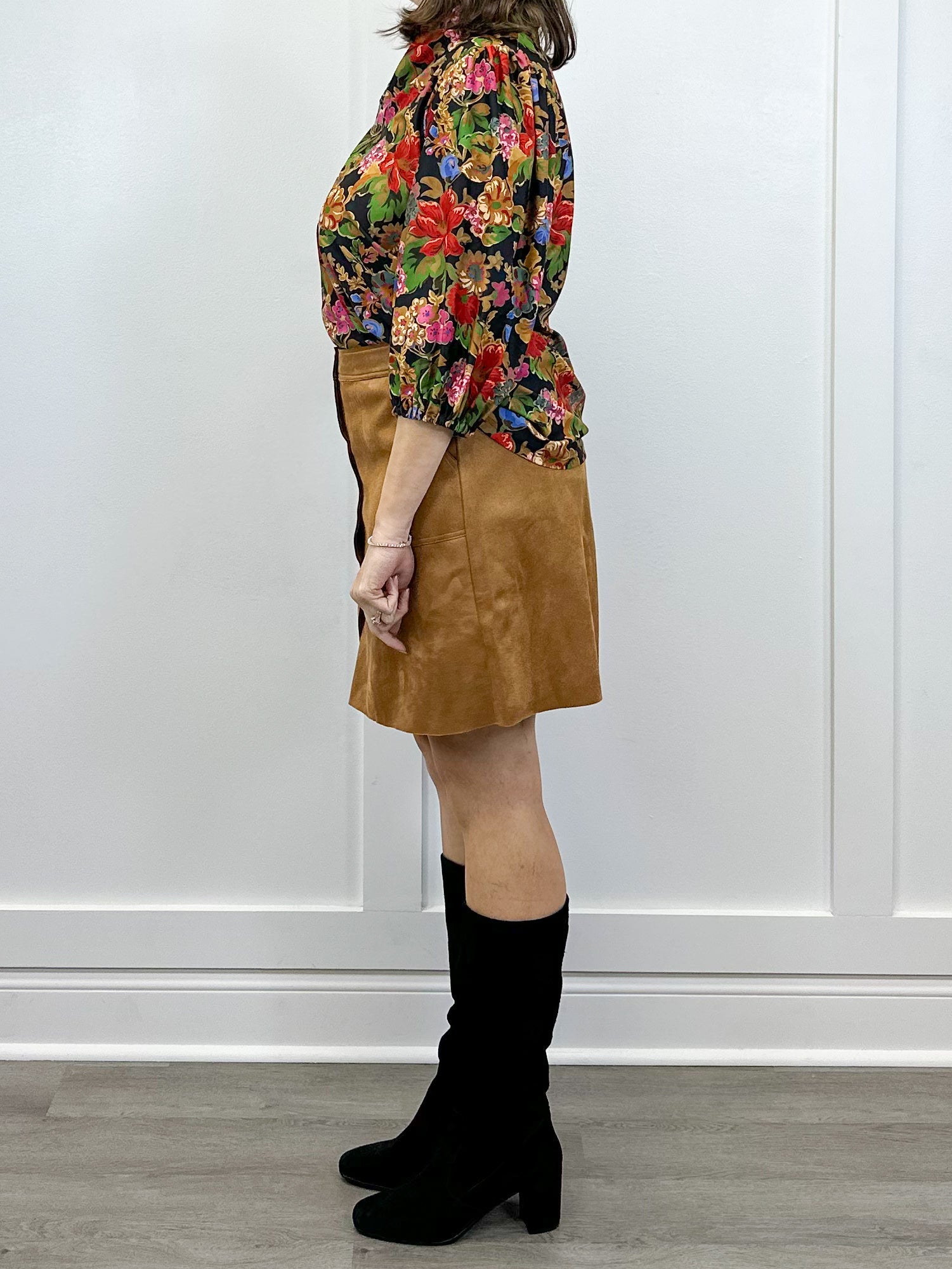 The Eliza Top - Midnight Petals - Sugar Babies Children's Boutique/Meg's Shoppe