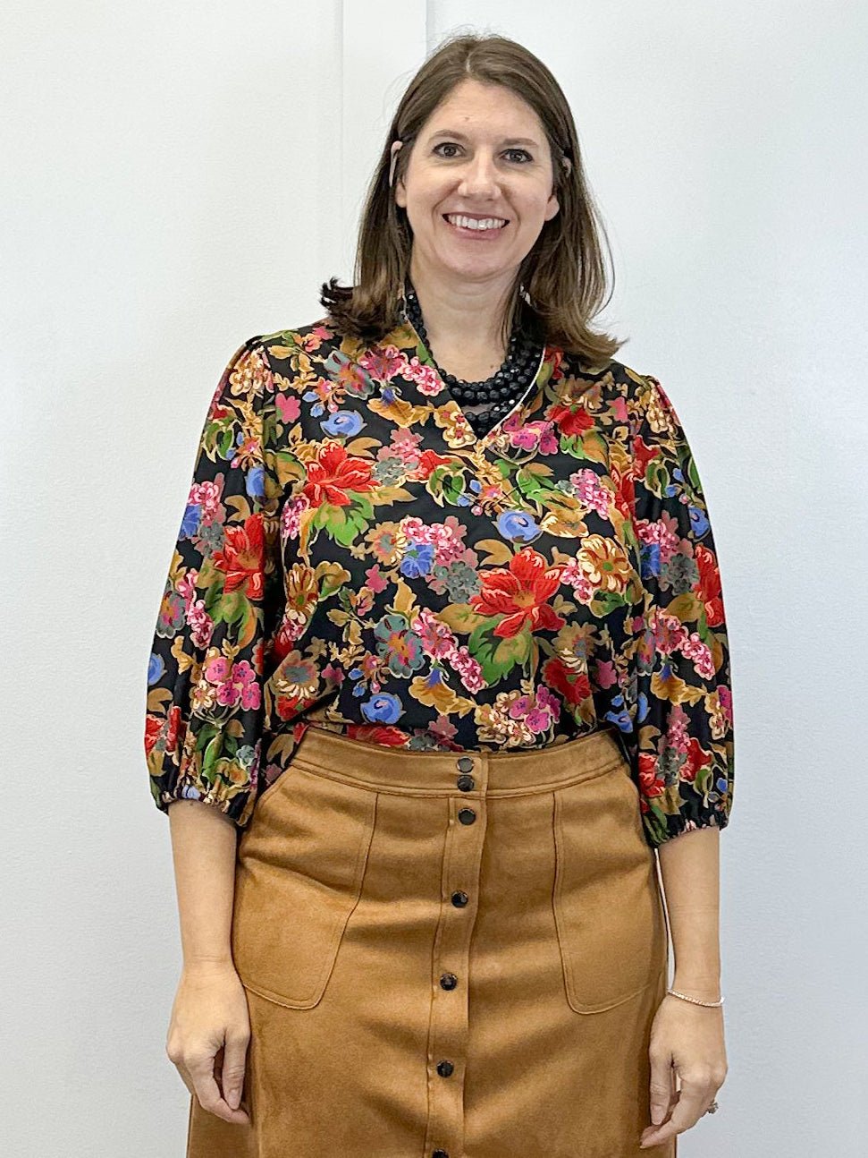 The Eliza Top - Midnight Petals