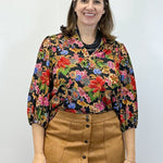 The Eliza Top - Midnight Petals - Sugar Babies Children's Boutique/Meg's Shoppe
