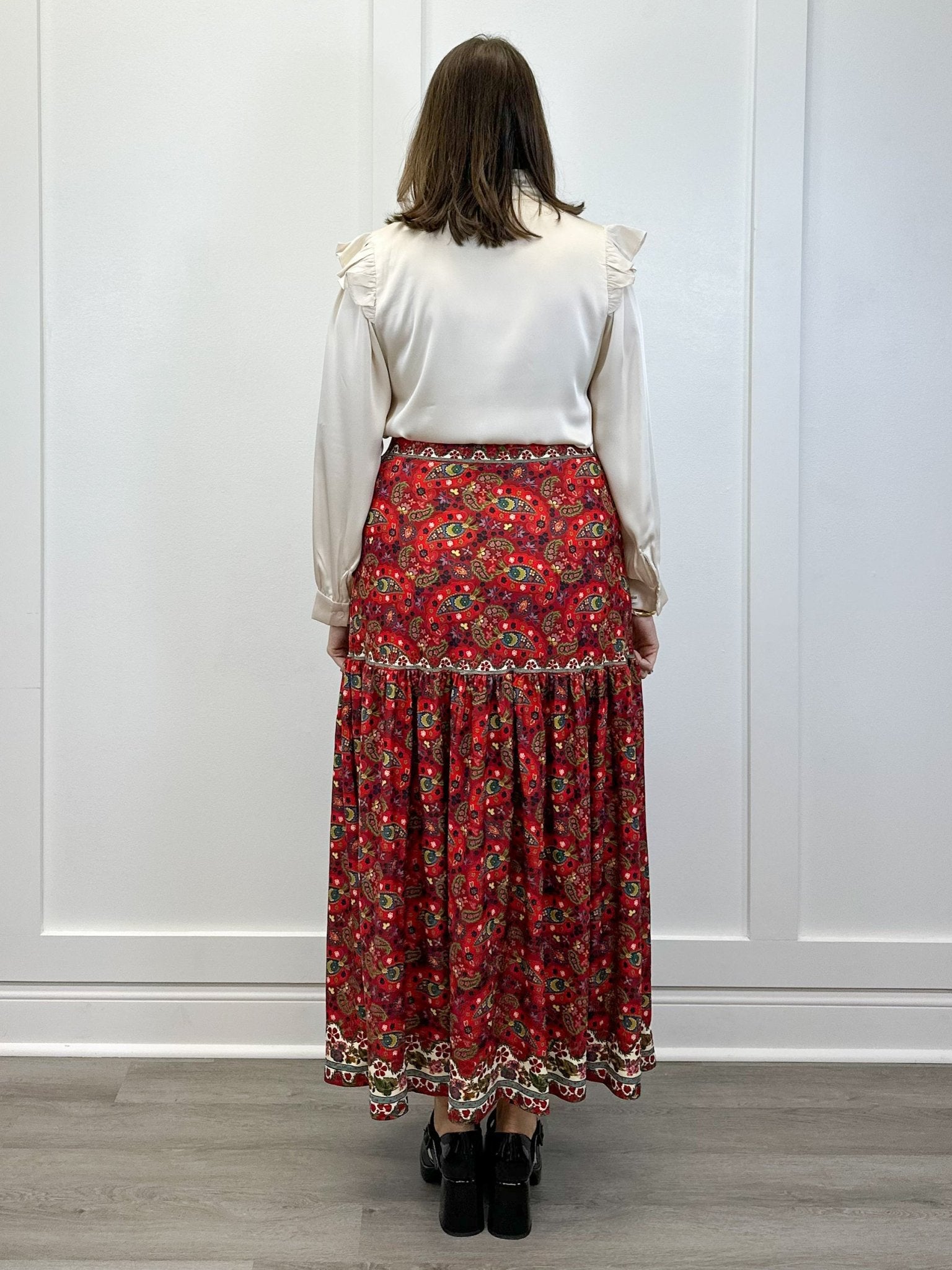 The Faye Skirt - Nordic Paisley Multi Skirts Smith & Quinn