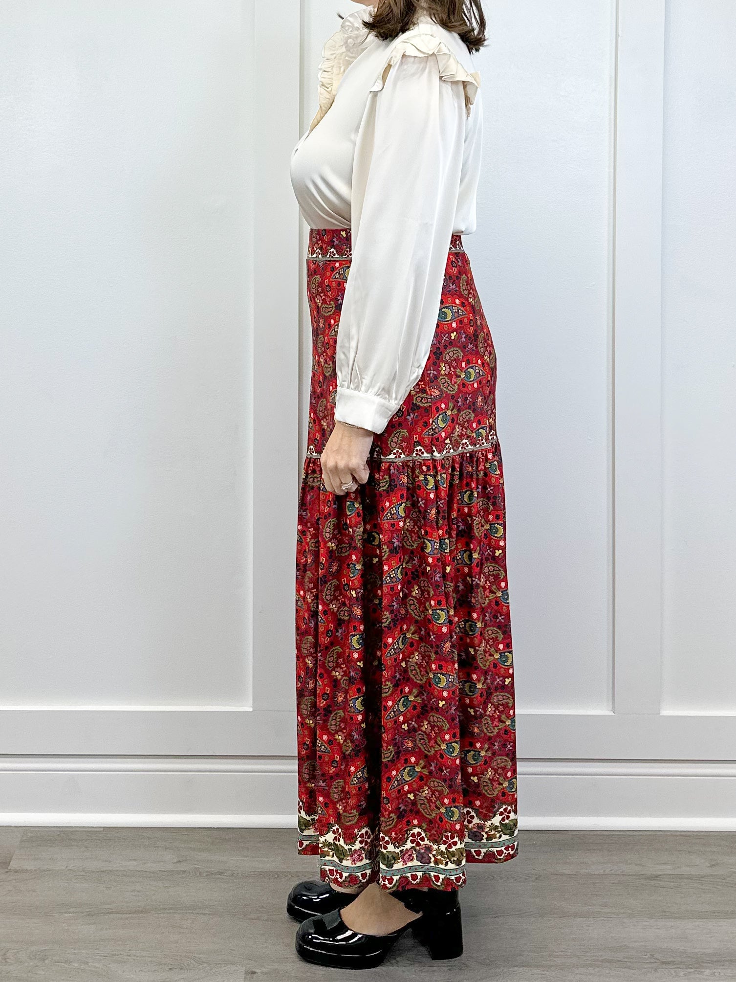 The Faye Skirt - Nordic Paisley Multi Skirts Smith & Quinn