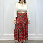 The Faye Skirt - Nordic Paisley Multi Skirts Smith & Quinn