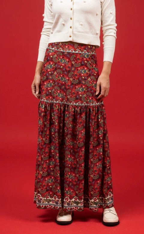 The Faye Skirt - Nordic Paisley Multi Skirts Smith & Quinn