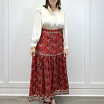 The Faye Skirt - Nordic Paisley Multi Skirts Smith & Quinn