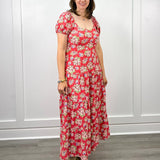 The Heidi Dress - Geranium Pot Long Dresses Smith & Quinn