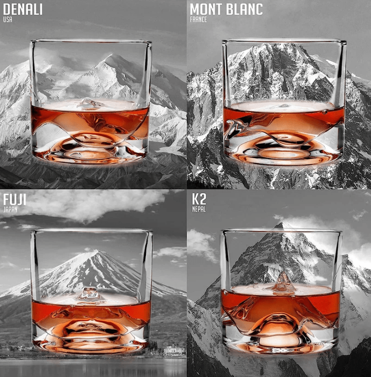 The Peaks Glass Set of 4 Kitchen + Entertaining Liiton
