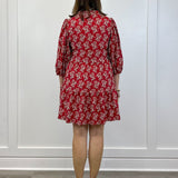 The Tory Dress - Ribbon Bouquet Red - Sugar Babies Children's Boutique/Meg's Shoppe