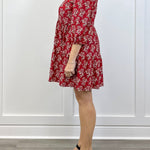 The Tory Dress - Ribbon Bouquet Red - Sugar Babies Children's Boutique/Meg's Shoppe
