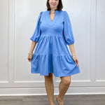 The Tory Ponte Dress - Oxford Short Dresses Smith & Quinn