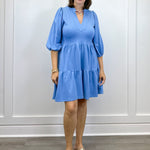 The Tory Ponte Dress - Oxford Short Dresses Smith & Quinn
