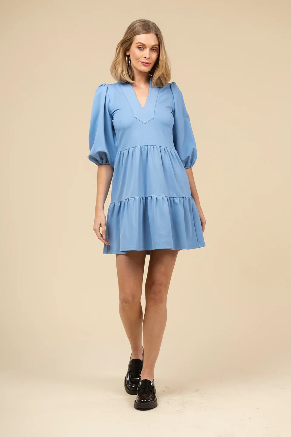 The Tory Ponte Dress - Oxford Short Dresses Smith & Quinn