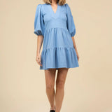 The Tory Ponte Dress - Oxford Short Dresses Smith & Quinn