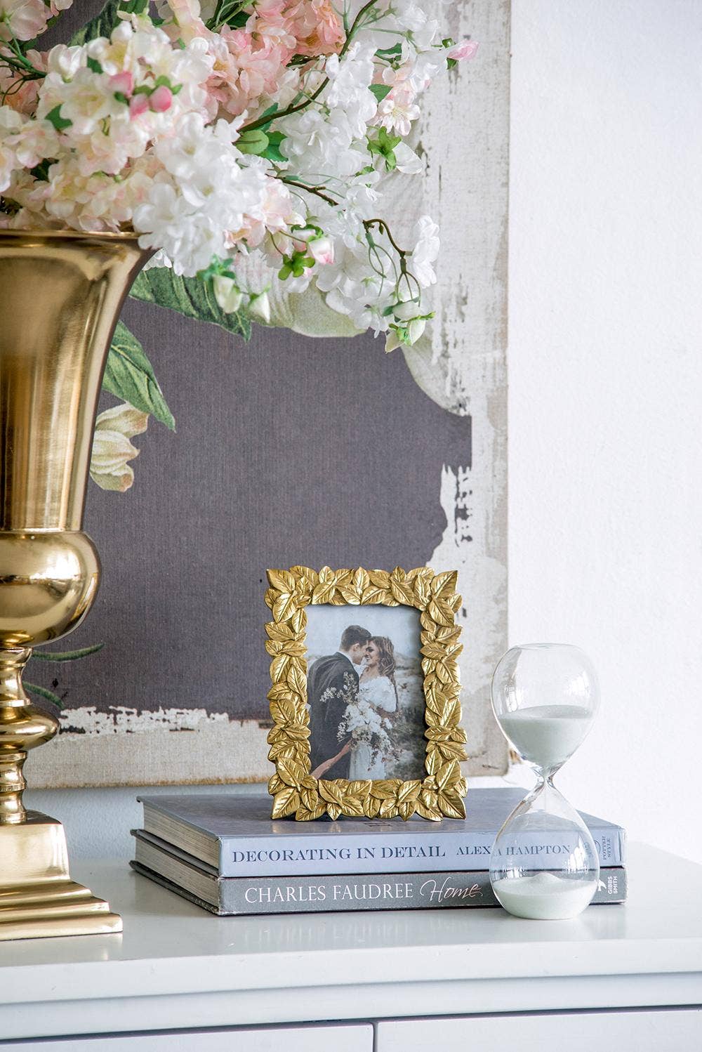 Thin Stacked Leaf Gold Frame - 4x6" Home Decor A&B Home Group Inc.
