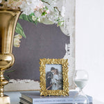 Thin Stacked Leaf Gold Frame - 4x6" Home Decor A&B Home Group Inc.