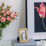 Thin Stacked Leaf Gold Frame - 4x6" Home Decor A&B Home Group Inc.