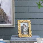 Thin Stacked Leaf Gold Frame - 4x6" Home Decor A&B Home Group Inc.