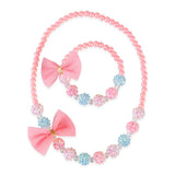 Think Pink Necklace & Bracelet Set Kids Misc Accessories Great Pretenders