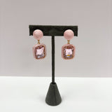 Thread Wrapped Drop Earring - Pink Earrings Sugar Babies Children's Boutique/Meg's Shoppe