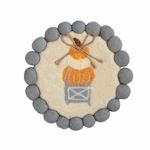 Three Pumpkins Trivet Seasonal Mudpie