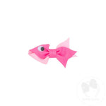 Tiny Grosgrain Fish Hair Clip - Hot Pink Kids Hair Accessories Wee Ones