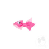 Tiny Grosgrain Fish Hair Clip - Hot Pink Kids Hair Accessories Wee Ones