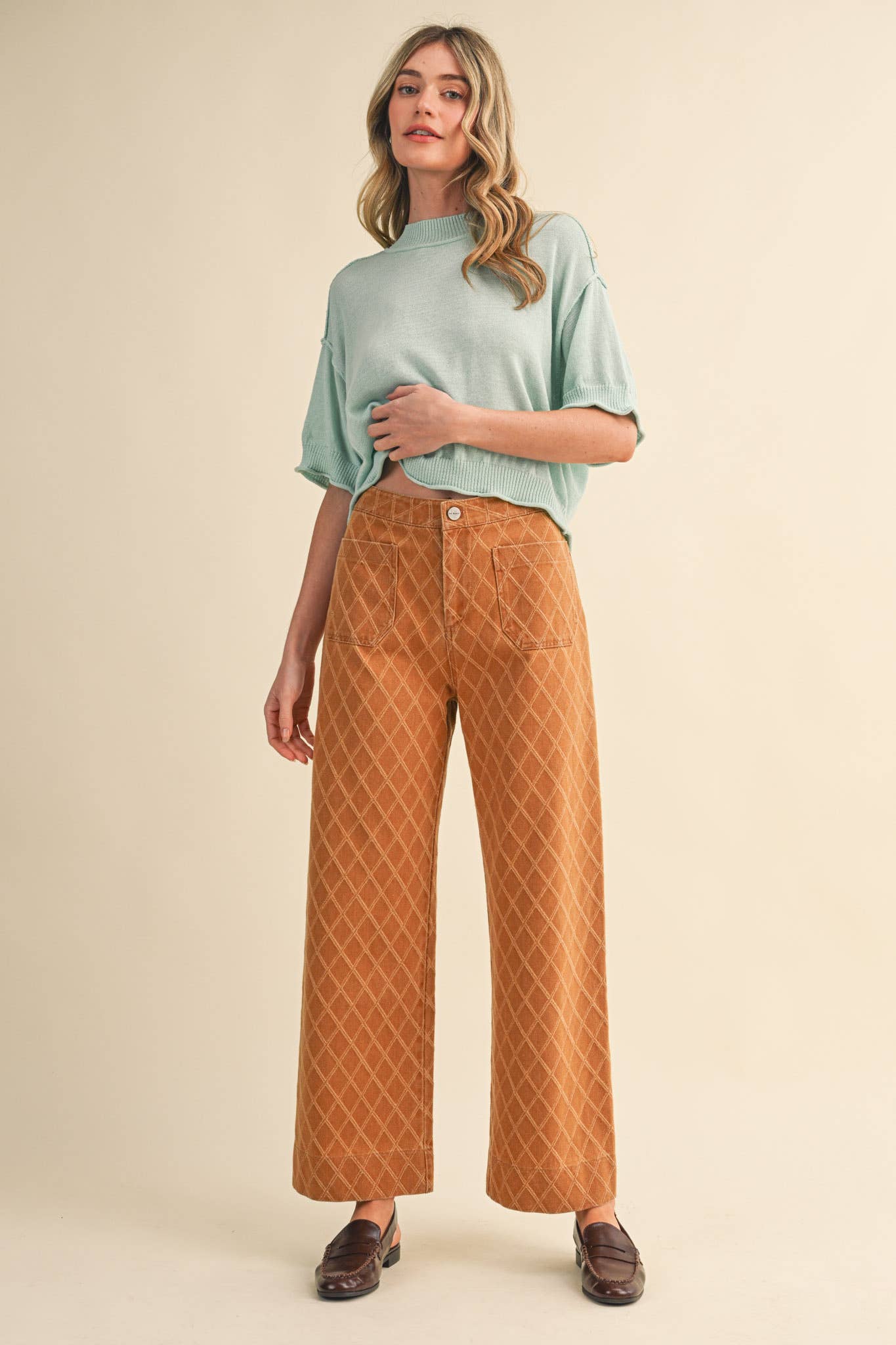 Toffee Trellis Pants Pants &MERCI