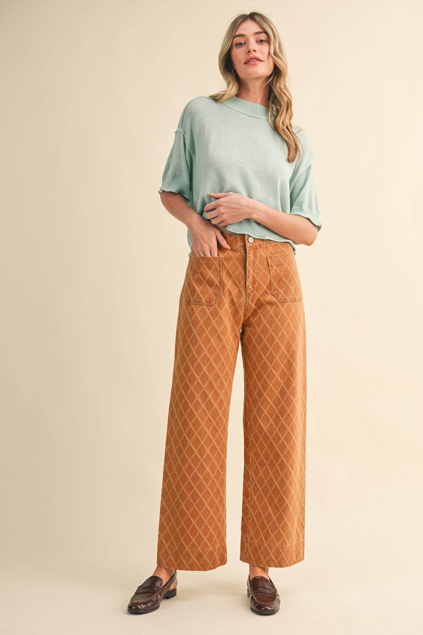 Toffee Trellis Pants Pants &MERCI