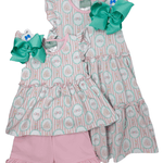Townes Twirl Dress - Sand Castle Girls Play Dresses Sage & Lilly