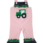 Tractor Applique Jay Romper Girls Bubbles + Rompers Millie Jay