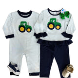 Tractor Boys Romper Boys Bubbles + Rompers Three Sisters