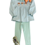 Turkey Applique Legging Set Girls Sets Banana Split