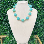 Turquoise Tide Necklace - Sugar Babies Children's Boutique/Meg's Shoppe