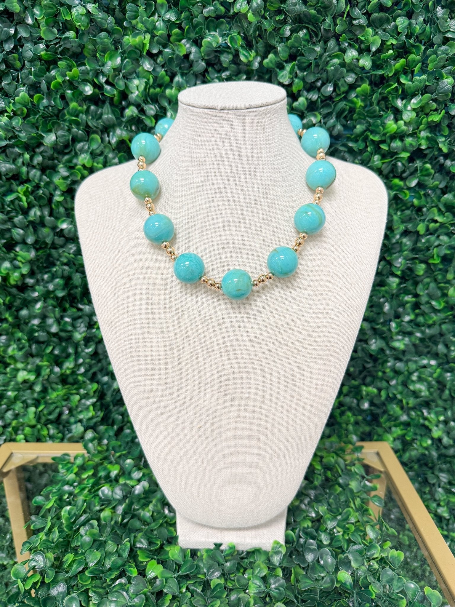 Turquoise Tide Necklace - Sugar Babies Children's Boutique/Meg's Shoppe