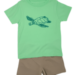Turtle S/S Shirt - Island Reef Boys Shirts + Polos Mustard & Ketchup