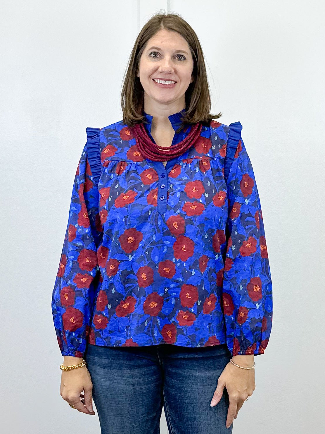 Twilight Petals Top - Blue