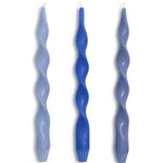 Twist & Glow Blue Hue 12" Tapers Candles Two's Company