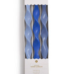Twist & Glow Blue Hue 12" Tapers Candles Two's Company