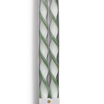 Twist & Glow Green Ribbon Tapers Candles Two's Company