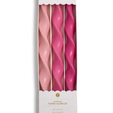 Twist & Glow Pink Hue 12" Tapers Candles Two's Company