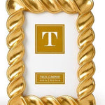 Twist Gold Leaf Frame - 4x6 Home Decor Two's Company