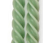 Twist Taper Candles Set of 2 - Assorted Seasonal Two's Company Green