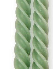 Twist Taper Candles Set of 2 - Assorted Seasonal Two's Company Green