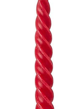 Twist Taper Candles Set of 2 - Assorted Seasonal Two's Company Red