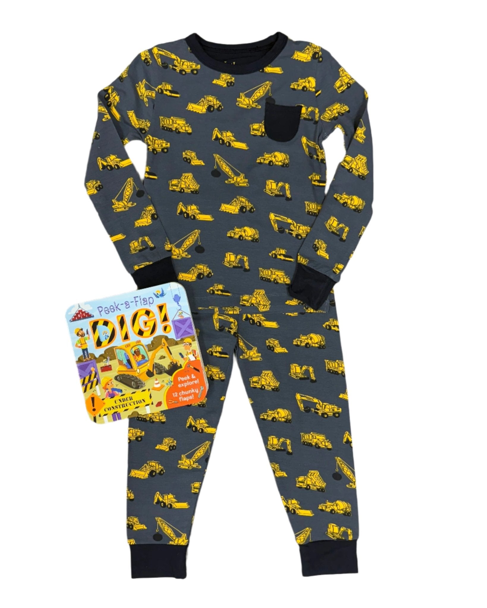 Under Construction Bamboo Pajama Set Kids Pajamas Hatley